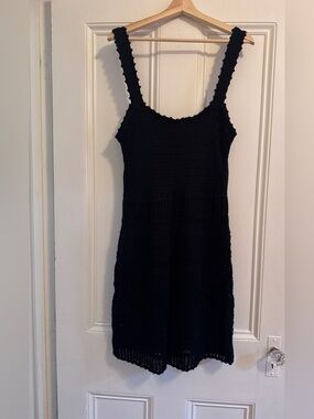 Abercrombie Black Crochet Tank Dress